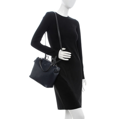 Celine Lambskin Small Soft Cube Satchel Navy 2 of 7