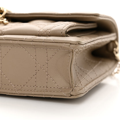 Christian Dior Lambskin Cannage Chain My Dior Daily Chain Pouch Powder Beige 10 of 10