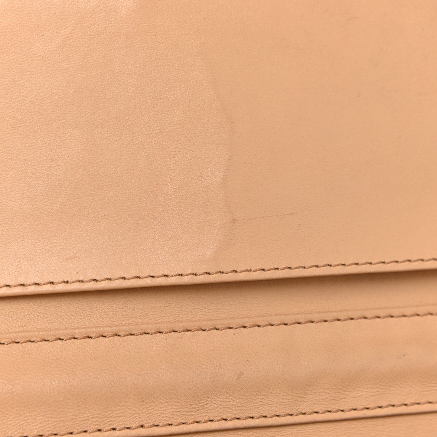 Lambskin Quilted Chain Clutch Flap Beige