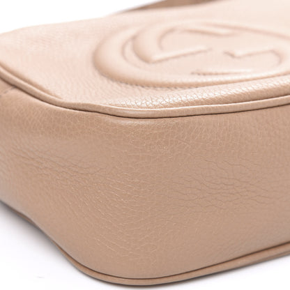 Gucci Pebbled Calfskin Small Soho Disco Bag Rose Beige 10 of 11