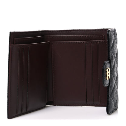 Chanel Caviar Quilted Compact Flap Wallet Black 5 of 9