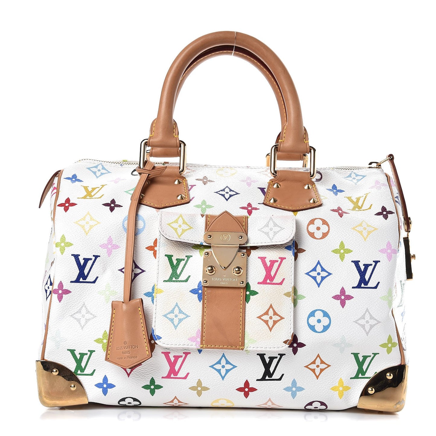 Monogram Multicolor Speedy 30 White