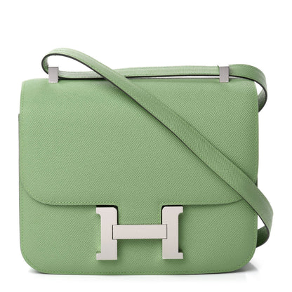 Hermes Epsom Constance 24 Vert Criquet 1 of 12