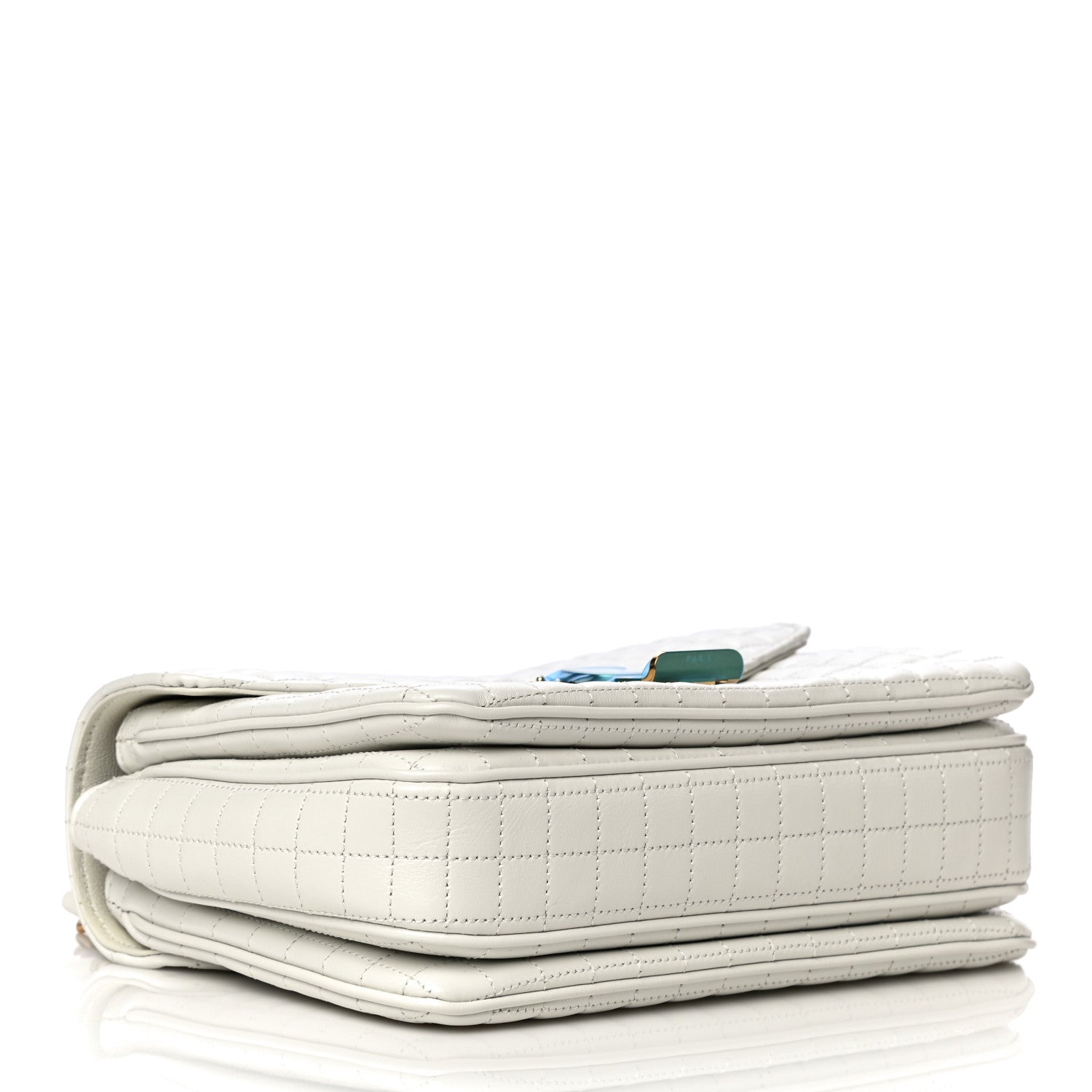 Celine Calfskin Quilted Medium C Bag White 7 of 14