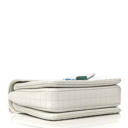 Celine Calfskin Quilted Medium C Bag White 7 of 14
