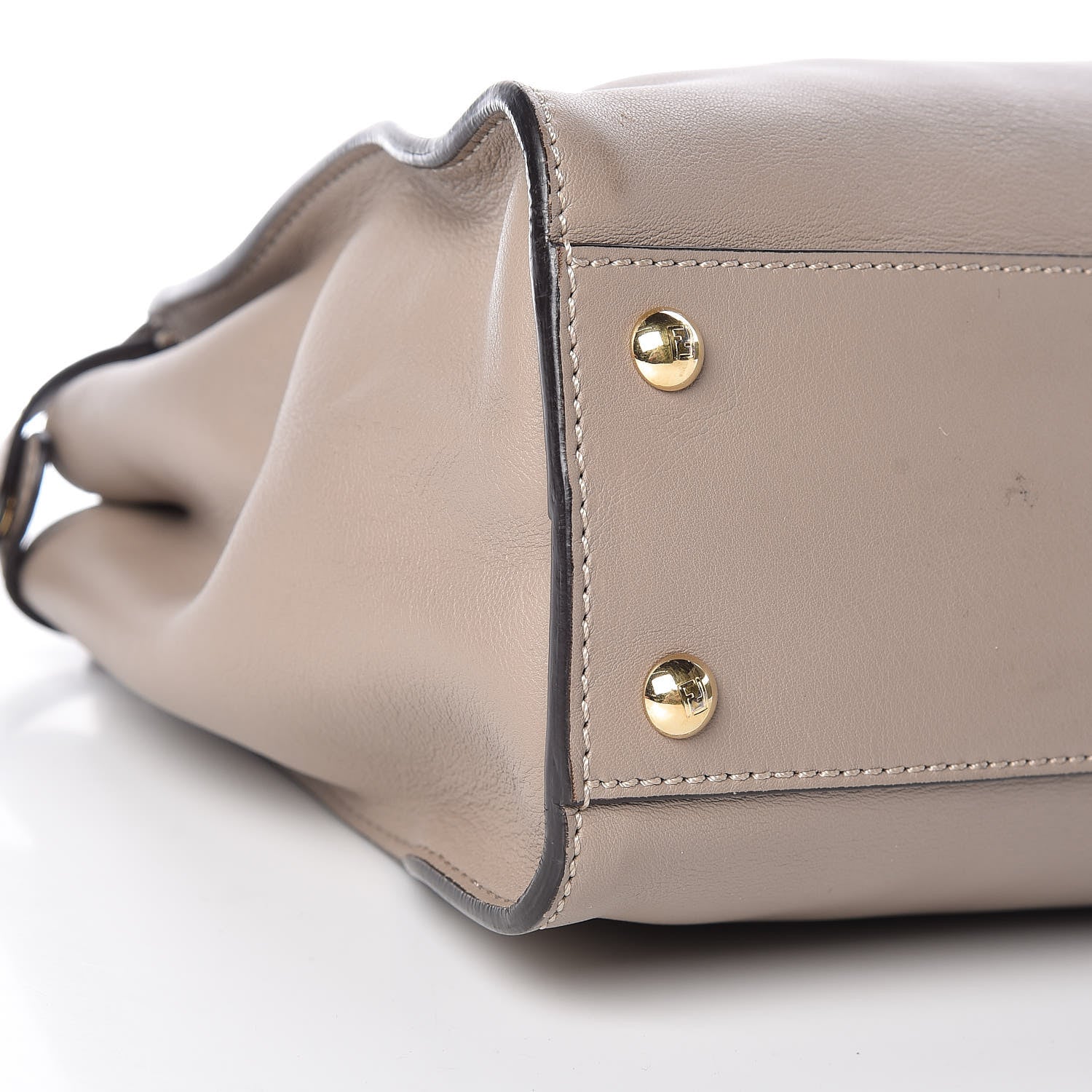 Fendi Vitello Seta Plexiglass Tortoise Medium Peekaboo Iconic Satchel Tortora 9 of 16