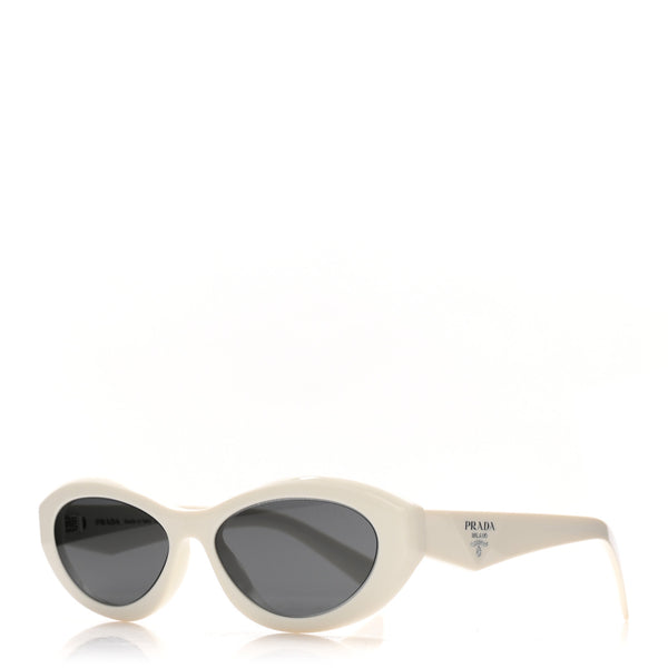 Prada Acetate Oval Sunglasses SPR 26Z Chalk White 1892194