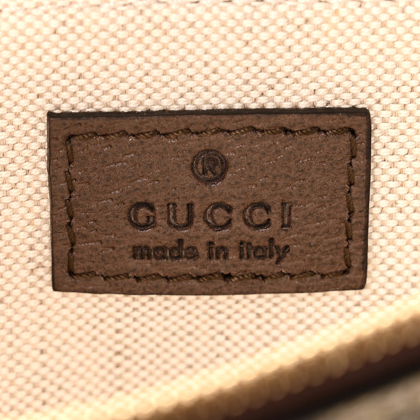 GG Supreme Monogram Textured Dollar Calfskin Web Large Ophidia Tote Beige Ebony New Acero