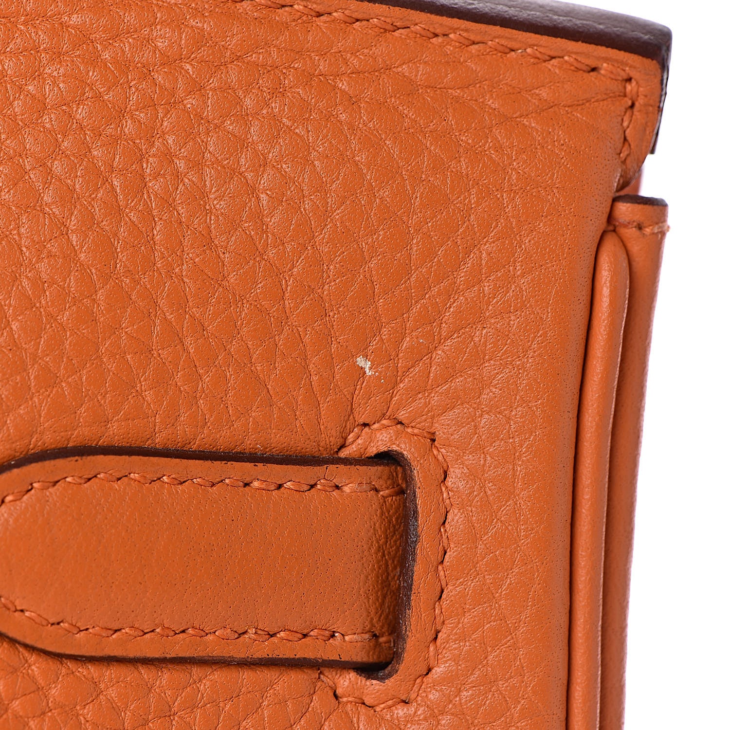 Hermes Taurillon Clemence Birkin 30 Orange 30 of 36
