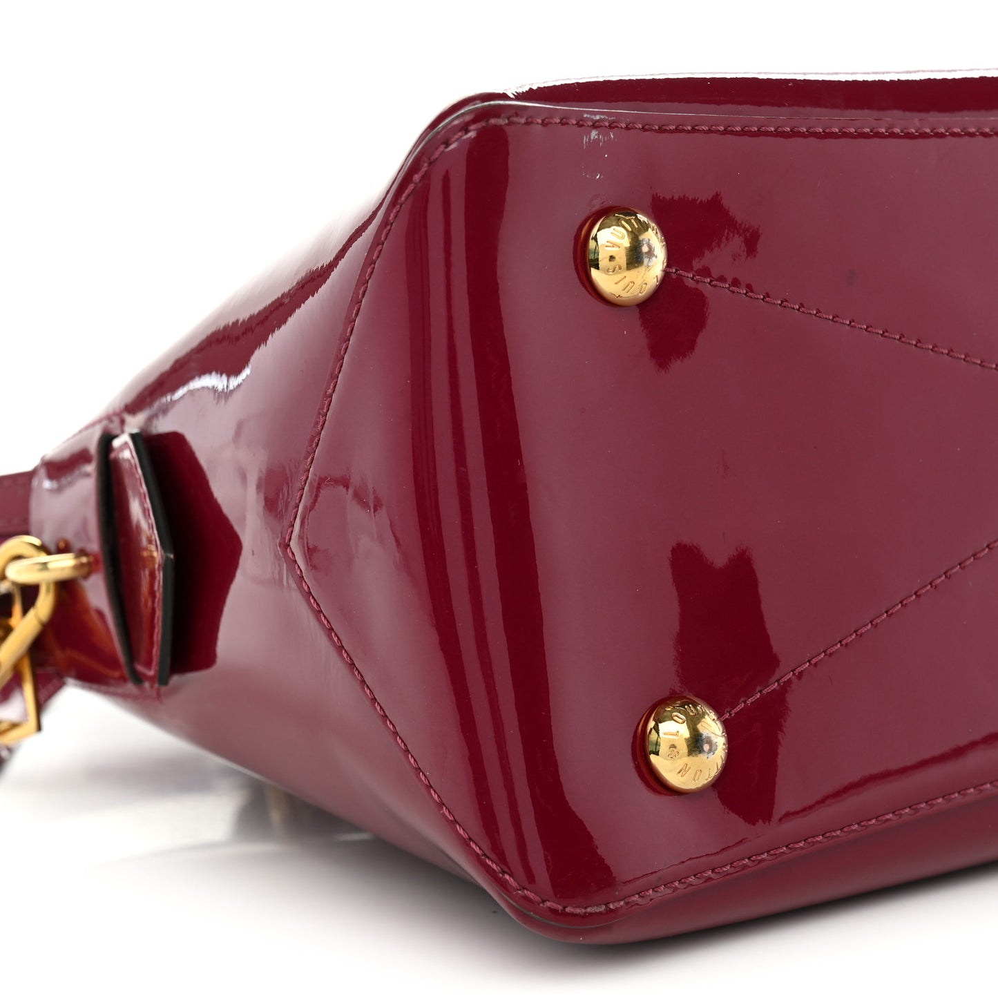 Patent Calfskin Miroir Tote Magenta