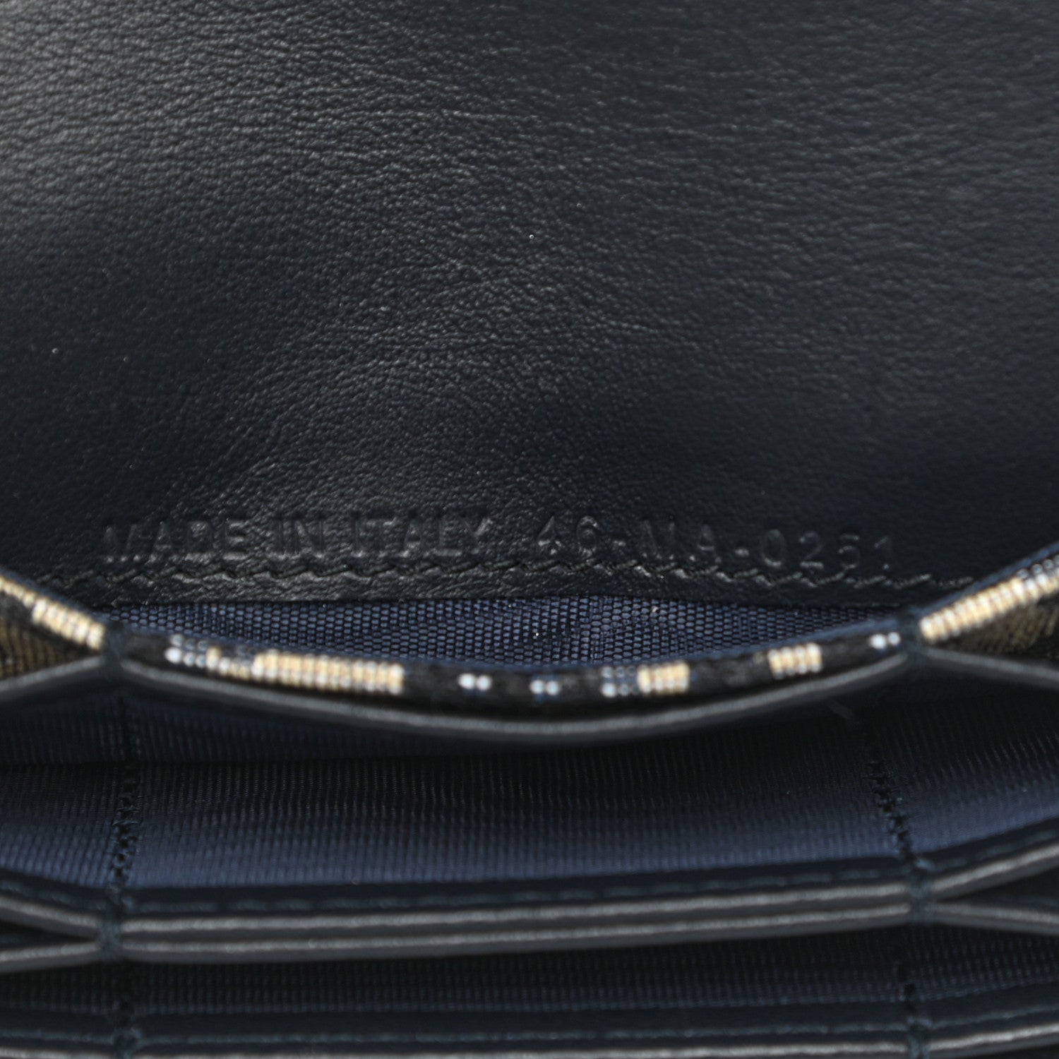 Christian Dior Oblique Saddle 5-Gusset Card Holder Blue 7 of 8