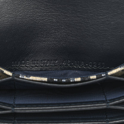 Christian Dior Oblique Saddle 5-Gusset Card Holder Blue 7 of 8