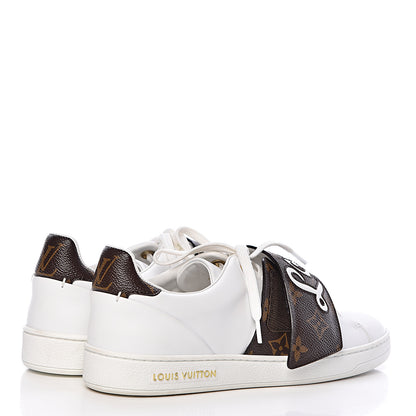 Louis Vuitton Calfskin Monogram Frontrow Sneakers 36.5 White 4 of 10