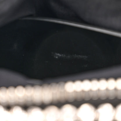 Alexander Wang Mesh Crystal Rhinestone Mini Heiress Pouch Black Silver 7 of 11