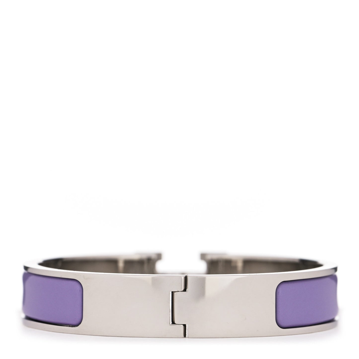 Enamel Narrow Clic Clac H Bracelet PM Parme