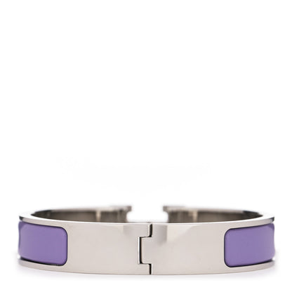 Hermes Enamel Narrow Clic Clac H Bracelet PM Parme 2 of 4
