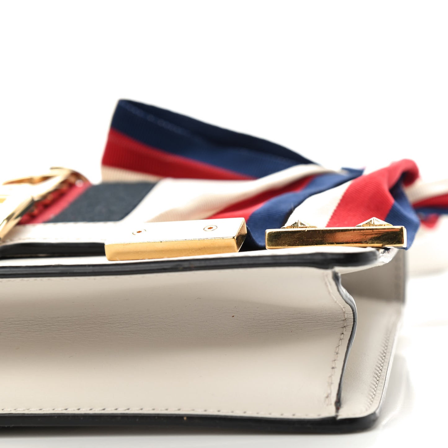 Calfskin Small Sylvie Shoulder Bag Off White