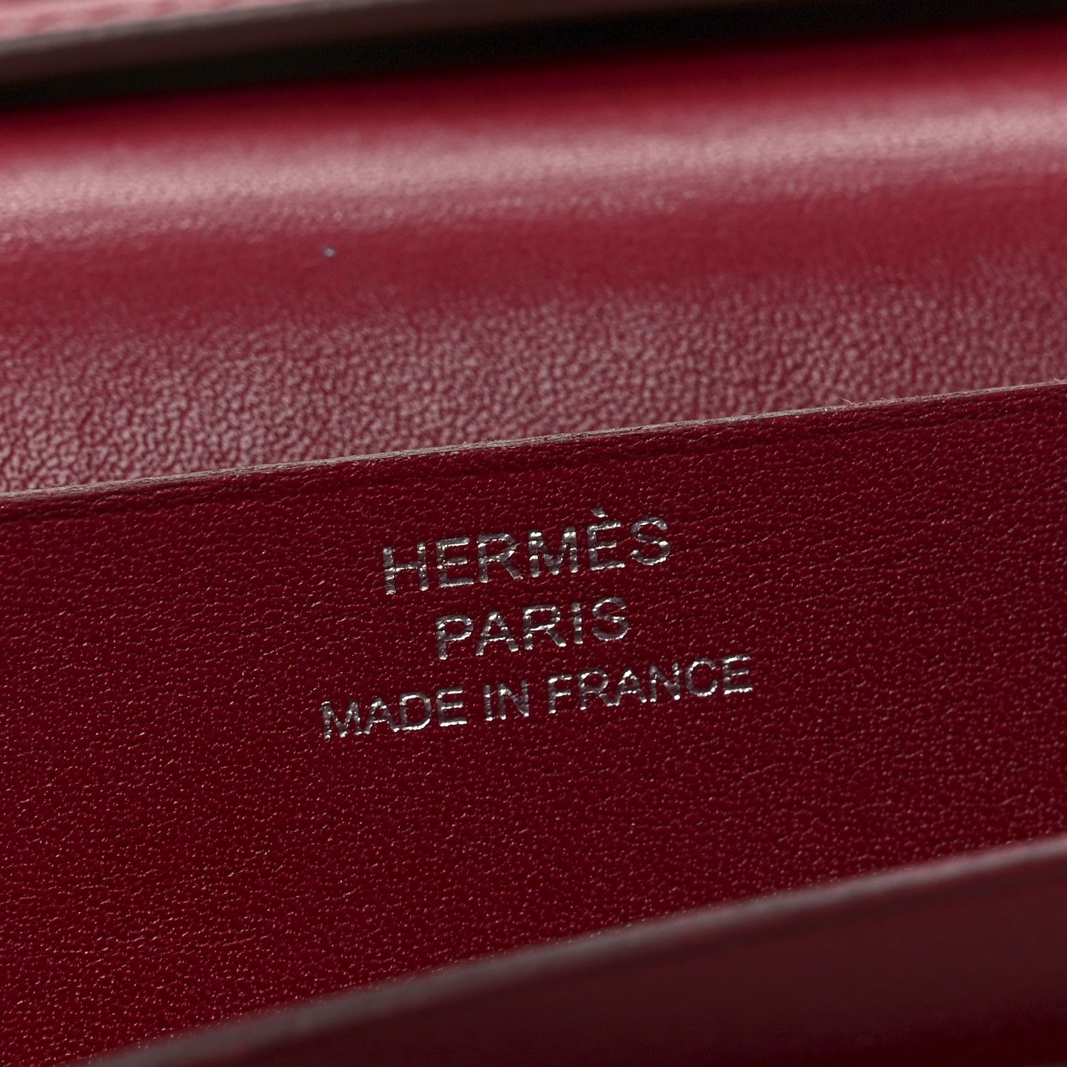 Hermes Tadelakt Bearn Gusset Wallet Rouge Vif 6 of 8