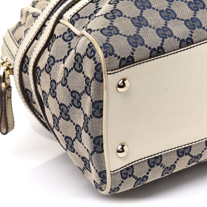 Gucci Monogram Vintage Web Signature XL Bowler White 7 of 15