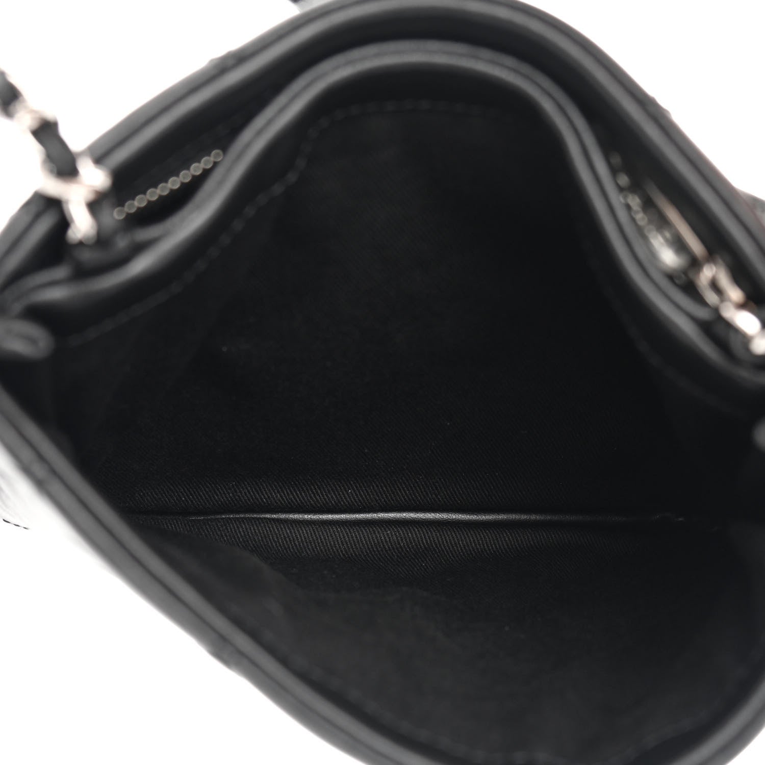 Chanel Lambskin Quilted Crossbody Bag Black 5 of 12