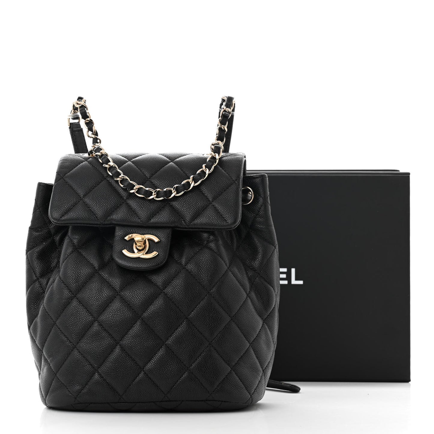 Caviar Quilted Mini Urban Spirit Backpack Black