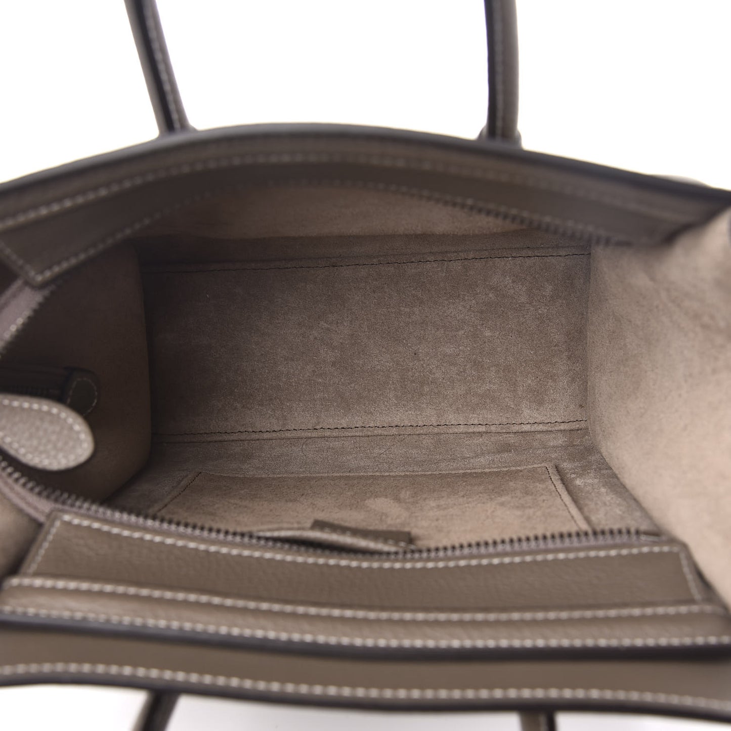 Drummed Calfskin Nano Luggage Souris