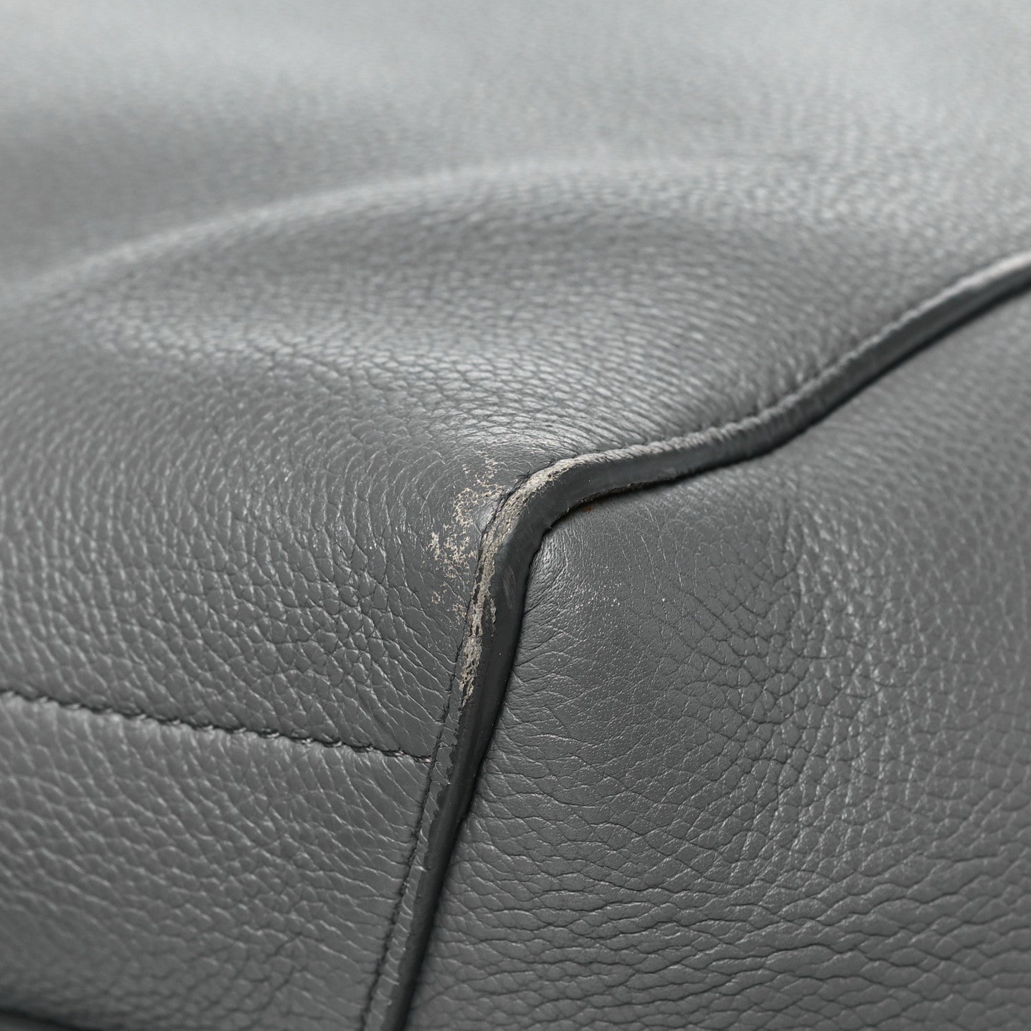 Celine Soft Grained Calfskin Sangle Bucket Bag Grey 11 of 12
