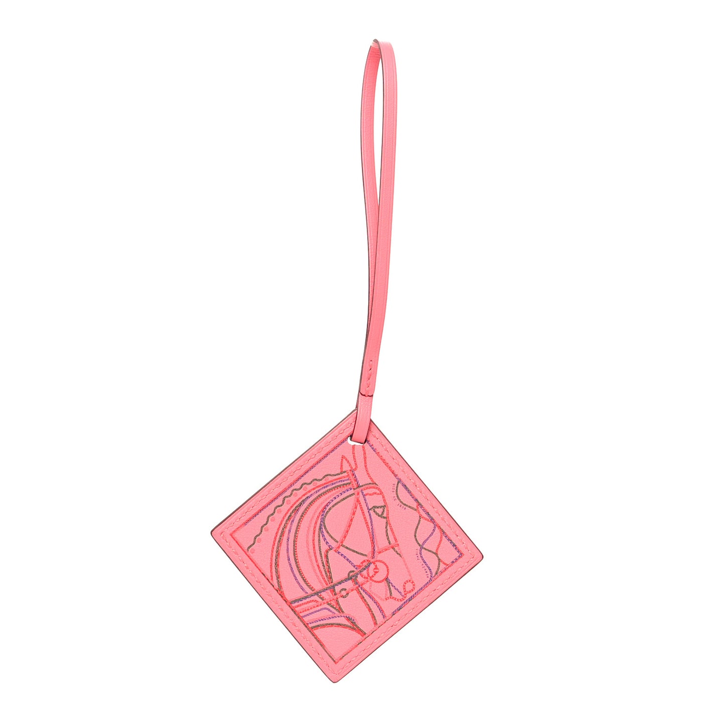 Swift Robe du Soir Carre Nano Bag Charm Rose D'été Bleu Royal Bambou