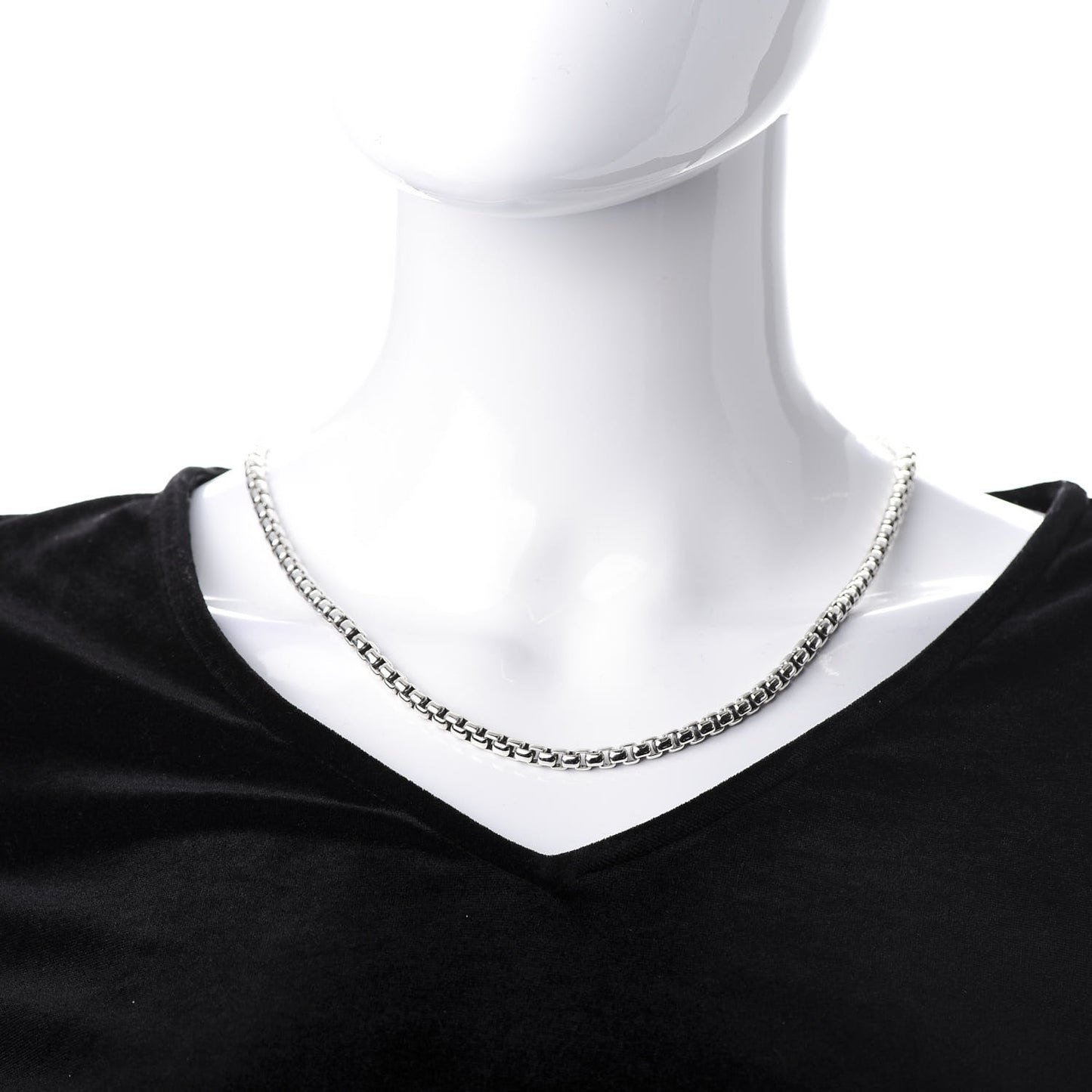 Sterling Silver 4.8mm Box Chain Necklace 20"