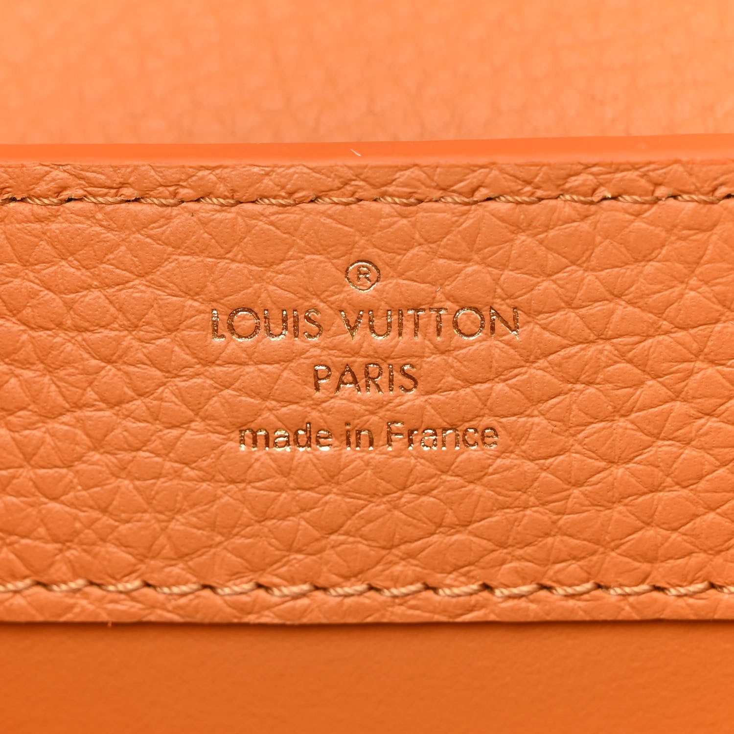 Louis Vuitton Taurillon Mini Capucines Safran Imperial 6 of 10