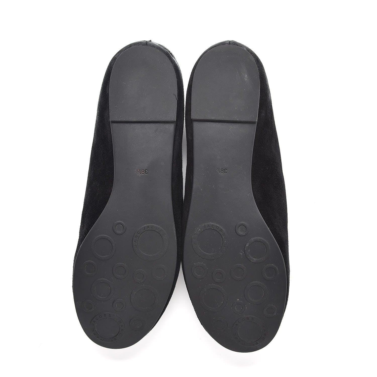 Marc Jacobs MARC By Suede Neville Dog Loafers 38.5 Black 7 of 17