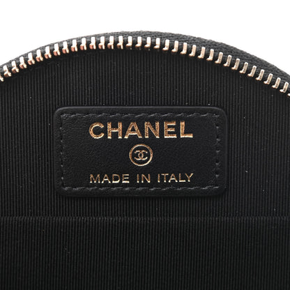 Chanel Caviar Quilted Round Handle With Care Vanity With Chain Black 7 of 11