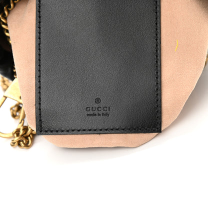 Gucci Calfskin Matelasse Mini GG Marmont 2.0 Bucket Bag Black 6 of 10