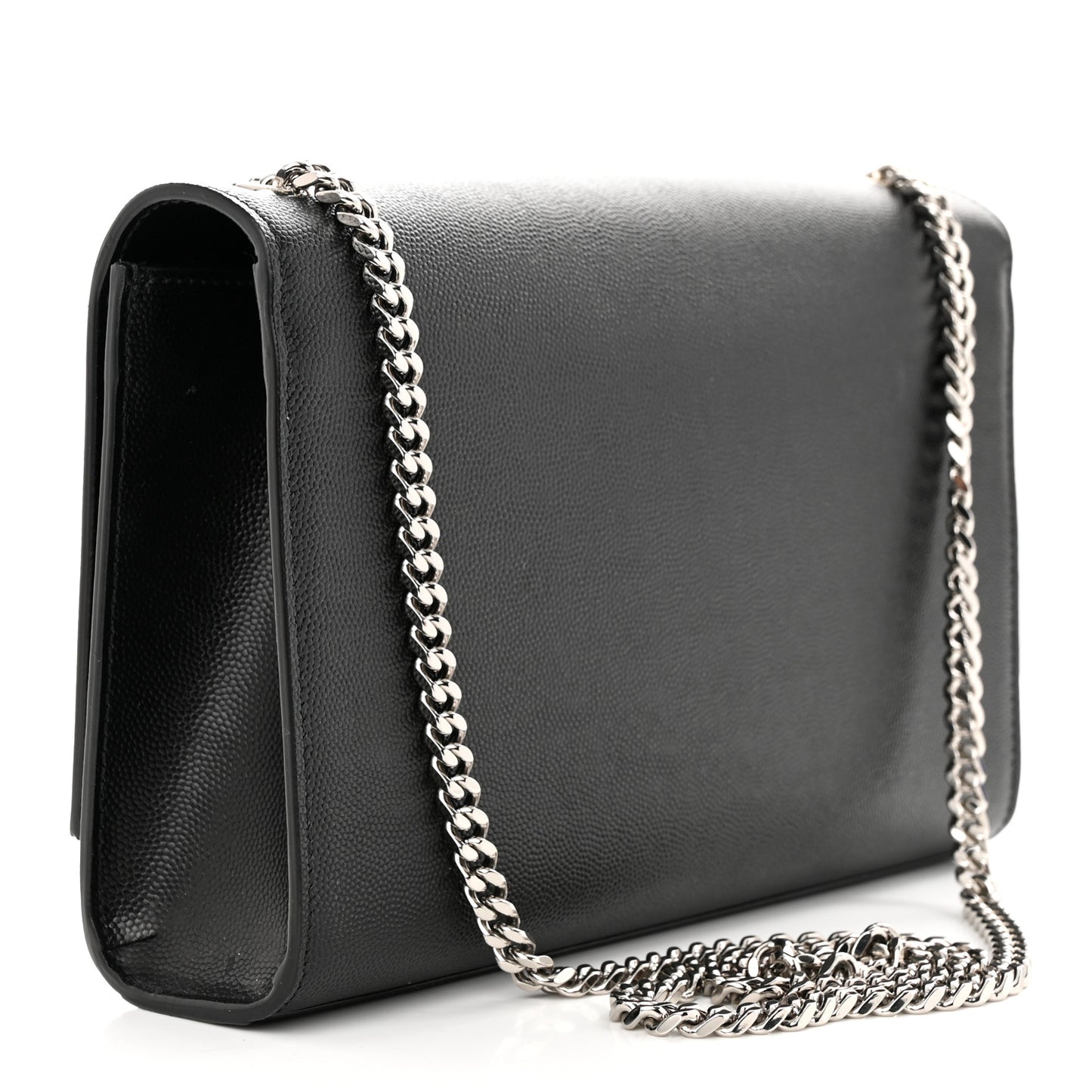 Smooth Calfskin Medium Classic Monogram Kate Tassel Satchel Black