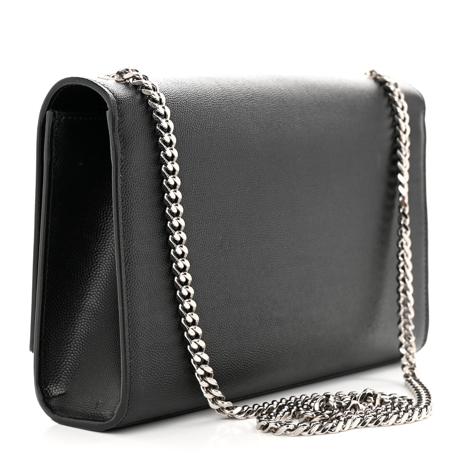 Saint Laurent Smooth Calfskin Medium Classic Monogram Kate Tassel Satchel Black 3 of 11