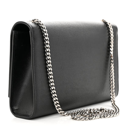 Saint Laurent Smooth Calfskin Medium Classic Monogram Kate Tassel Satchel Black 3 of 11