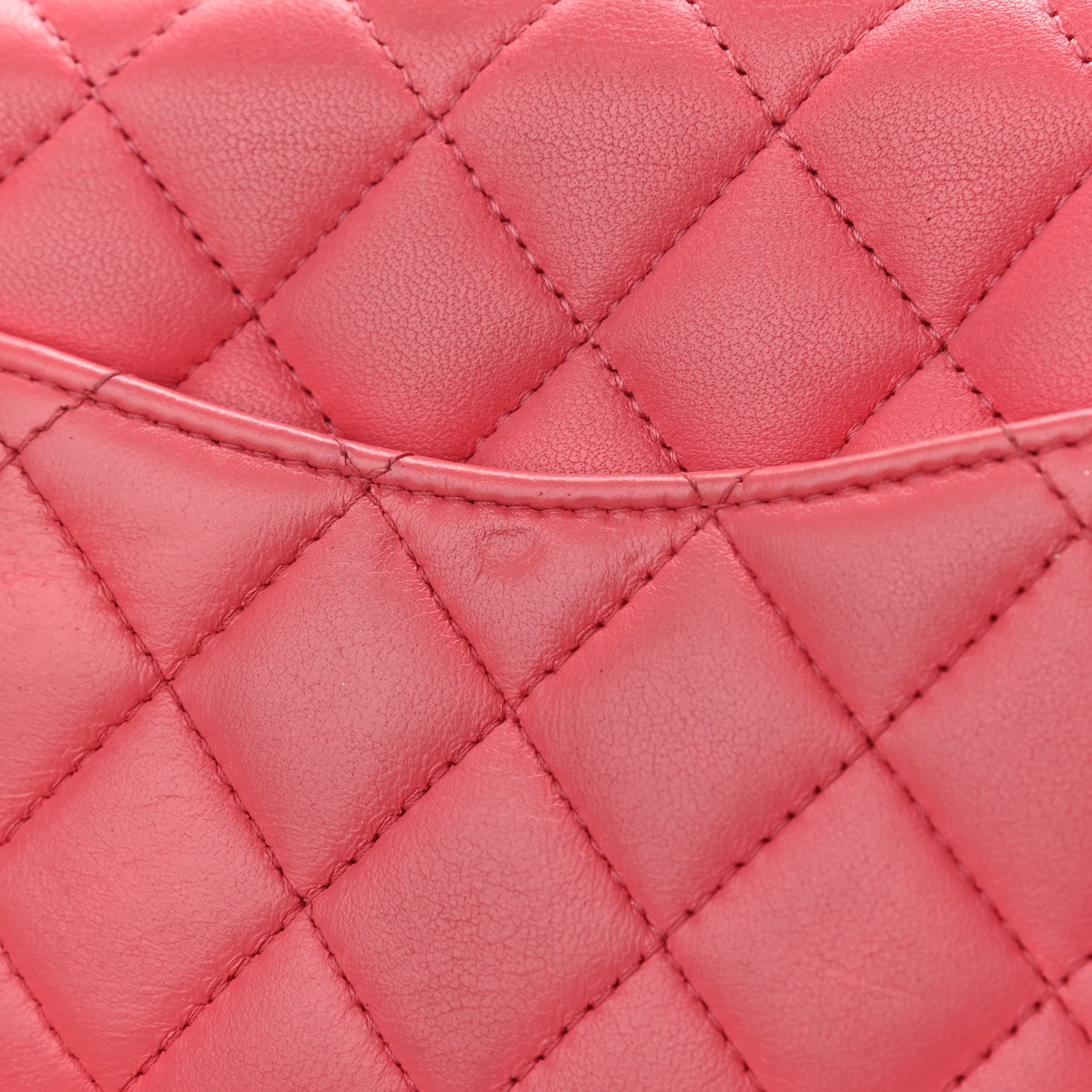 Chanel Lambskin Quilted Mini Square Flap Pink 13 of 15