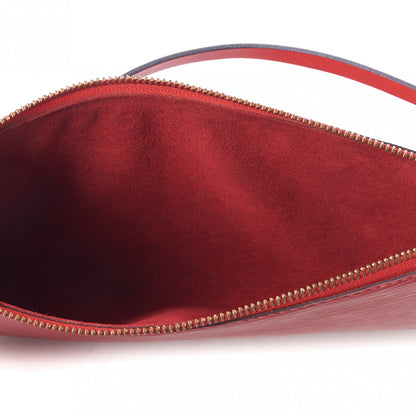 Louis Vuitton Epi Pochette Accessories 24 Castillan Red 7 of 8