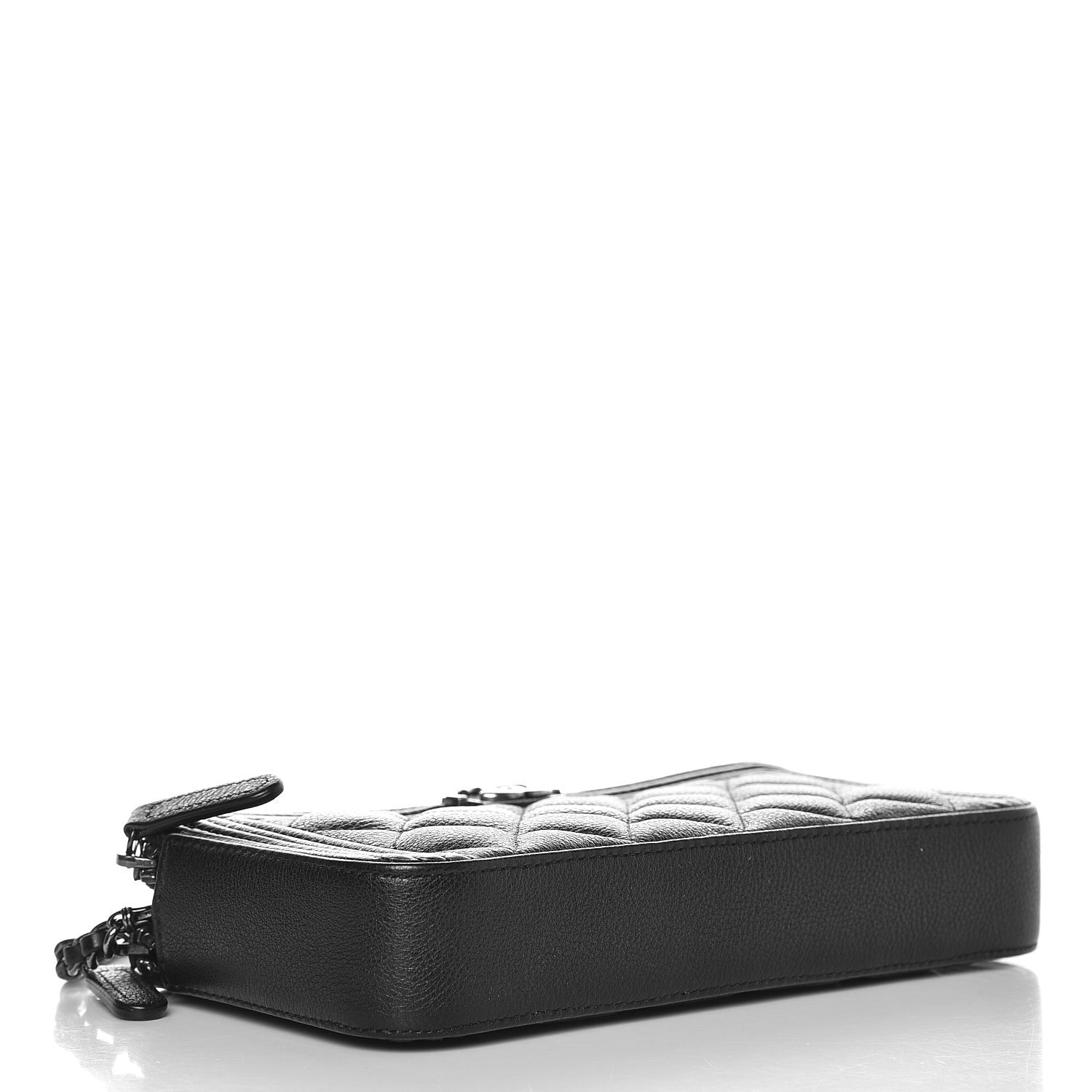 Chanel Caviar Quilted Small Boy Clutch With Chain Black 4 of 10