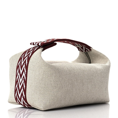 Hermes Canvas Small Bride-A-Brac Natural Rouge H 3 of 9