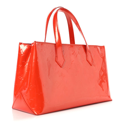 Louis Vuitton Vernis Wilshire PM Orange Sunset 3 of 13