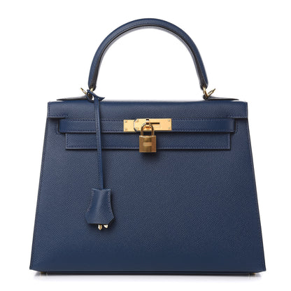 Hermes Epsom Kelly Sellier 28 Bleu De Malte 1 of 36