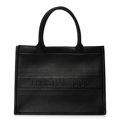 Christian Dior Calfskin Embossed Medium Book Tote Black 1 of 13