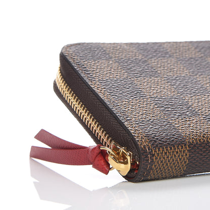 Louis Vuitton Damier Ebene Clemence Wallet Cherry 8 of 9