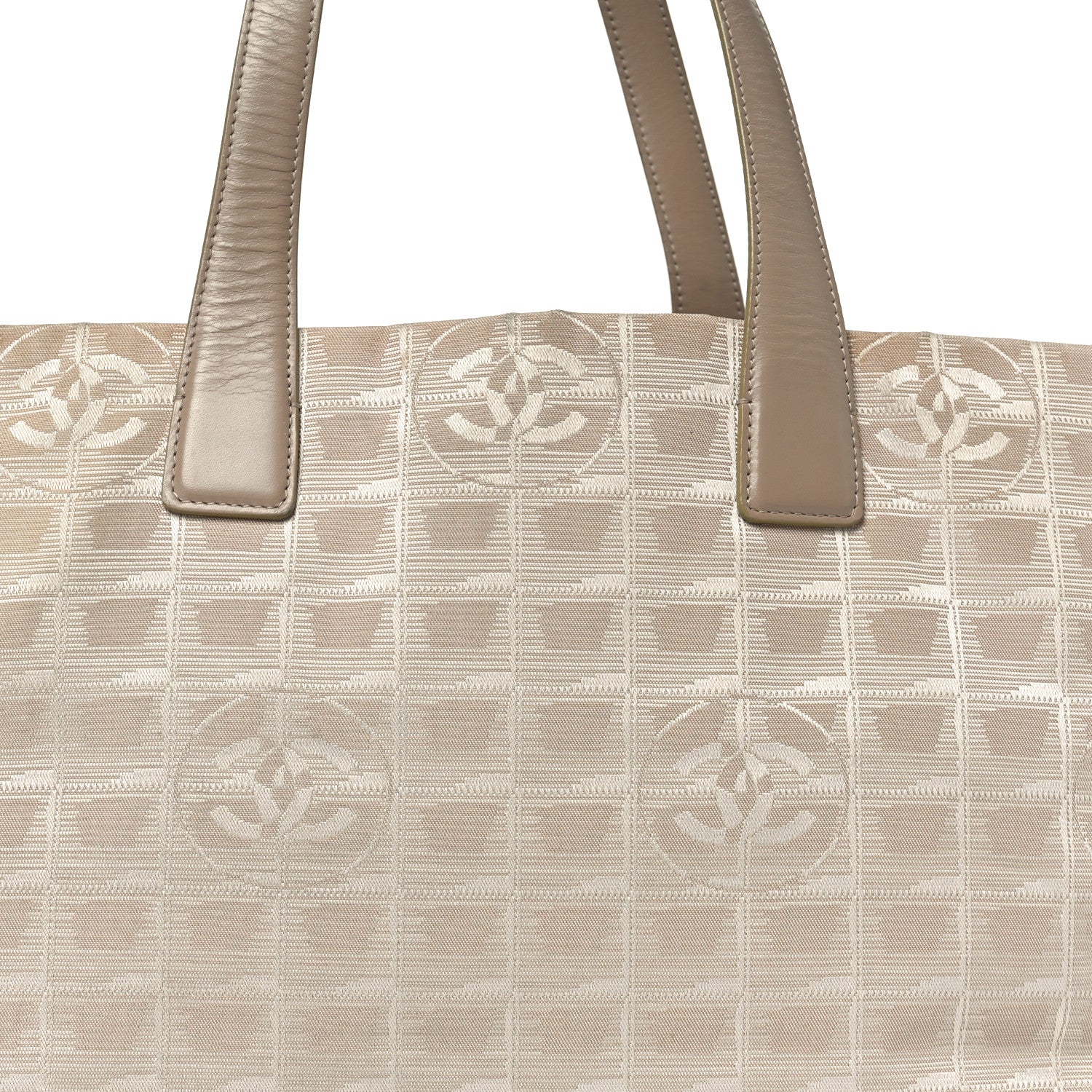 Chanel Nylon Medium Travel Tote Beige 8 of 11