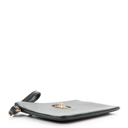 Versace Grained Calfskin La Medusa Pouch Black 4 of 8