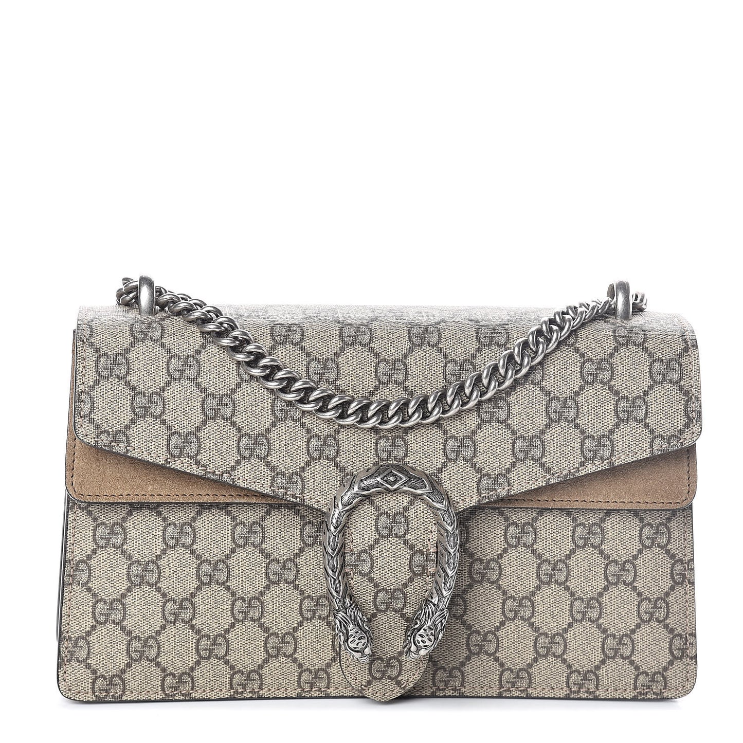 GG Supreme Monogram Small Dionysus Shoulder Bag Taupe