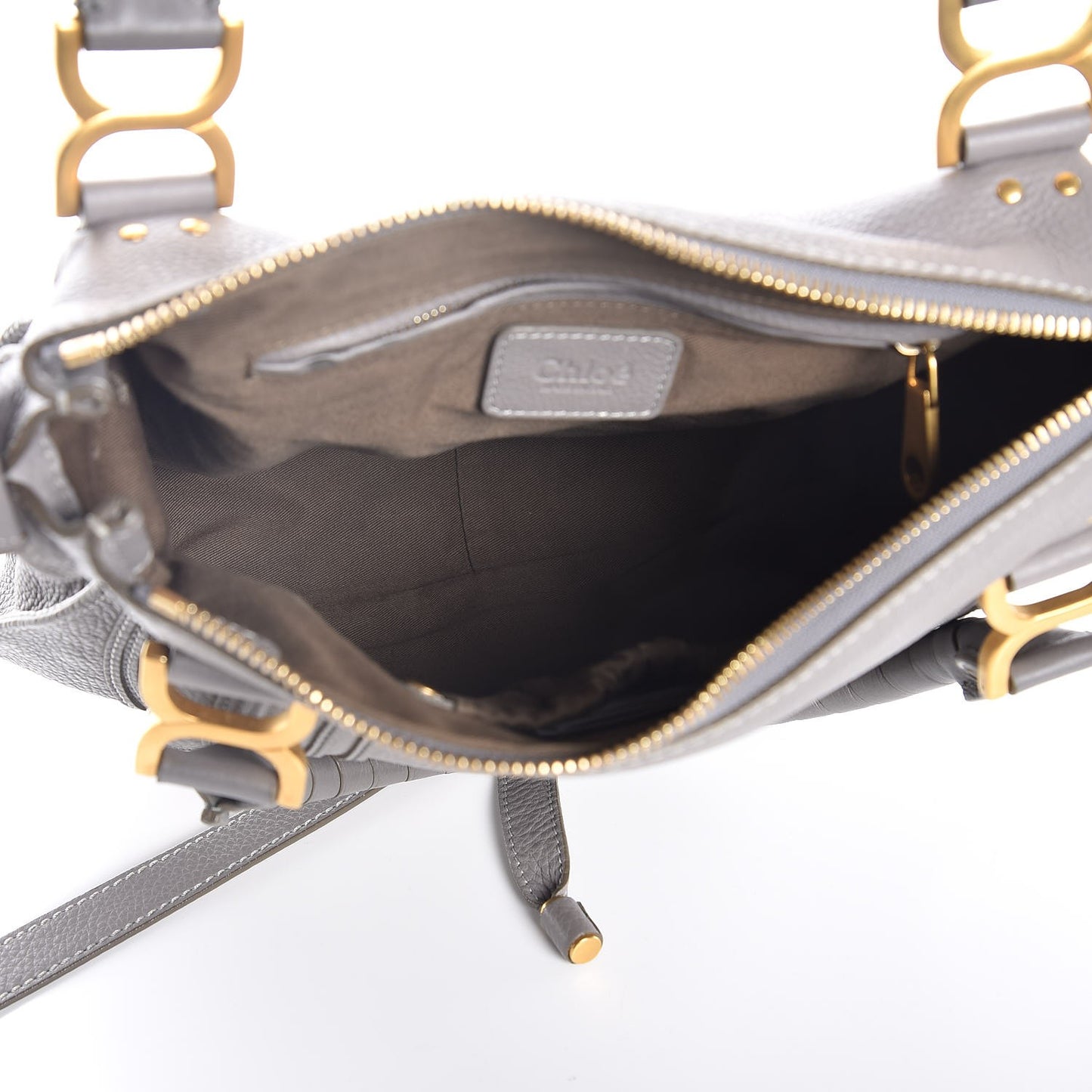 Calfskin Medium Marcie Satchel Cashmere Grey