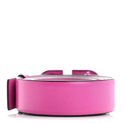 Valentino Garavani Glossy Calfskin Lacquer Monochrome VLogo 30mm Belt S 95 38 Pink PP 2 of 5