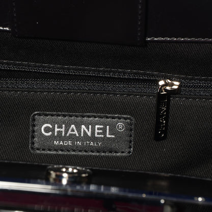 Chanel Glazed Calfskin CC Delivery Small Tote Black 7 of 8